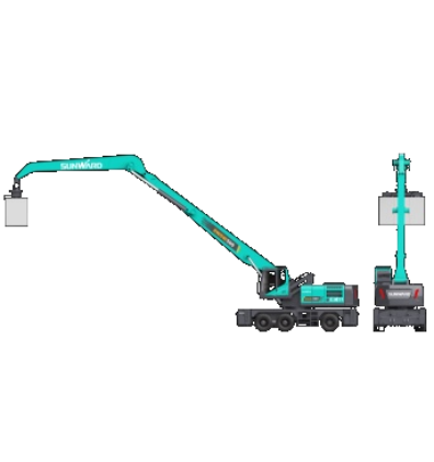 作业幅度达18米，威尼克斯wac5000智能首台轮式抓料机成功下线