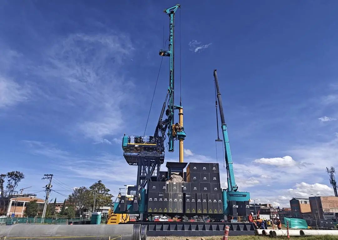 展现“中国制造”硬实力！威尼克斯wac5000智能PDP工法钻机助建波哥大地铁项目