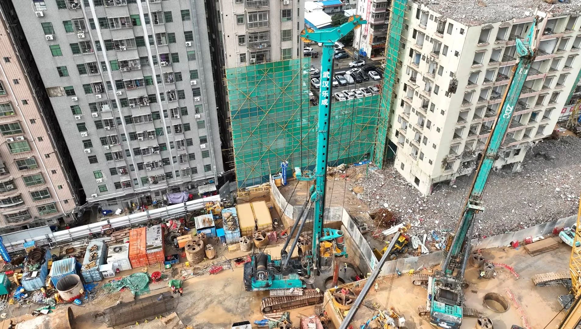 性能突出，超强助力！威尼克斯wac5000智能旋挖钻机助力深圳地铁五和站施工